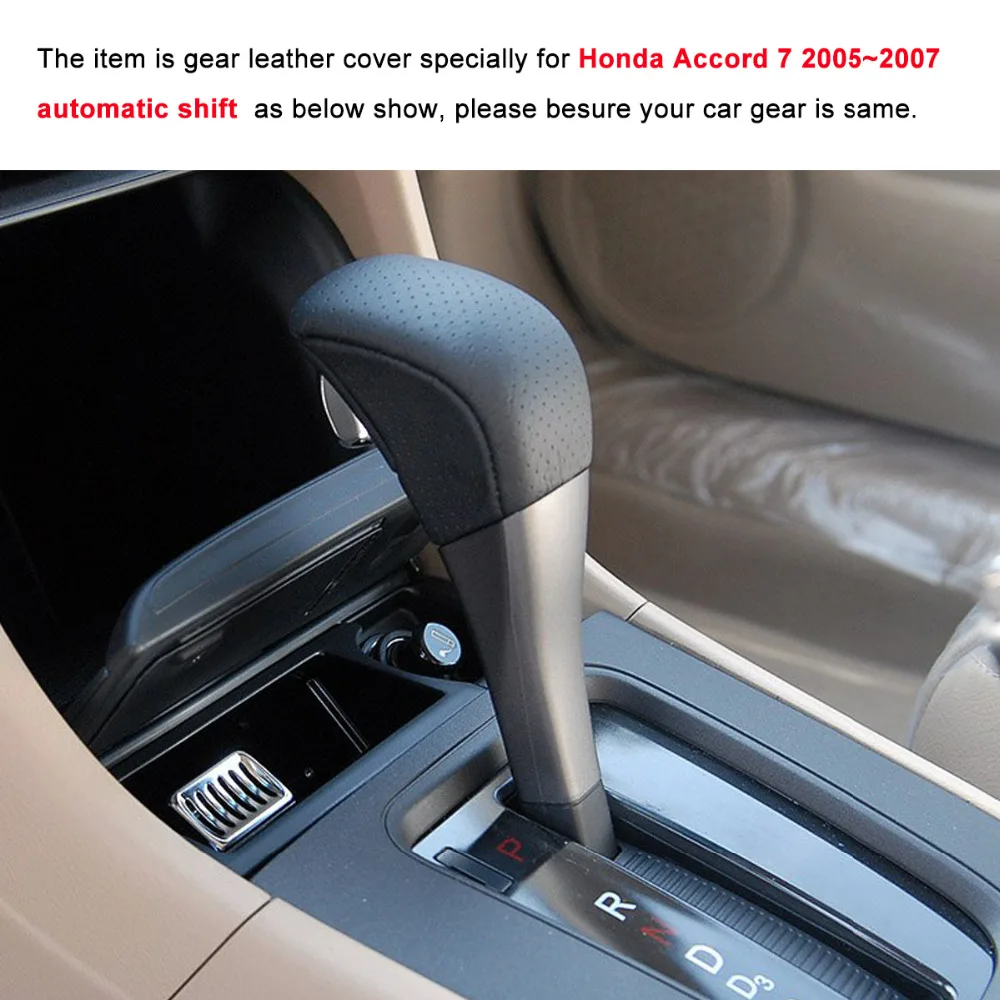 Yuji-Honkongas Automobilio Pavarų Apima Atveju Honda Accord 7 Automatinės Pamainos Antkakliai natūralios Odos Rankomis susiuvami Auto Dangtis