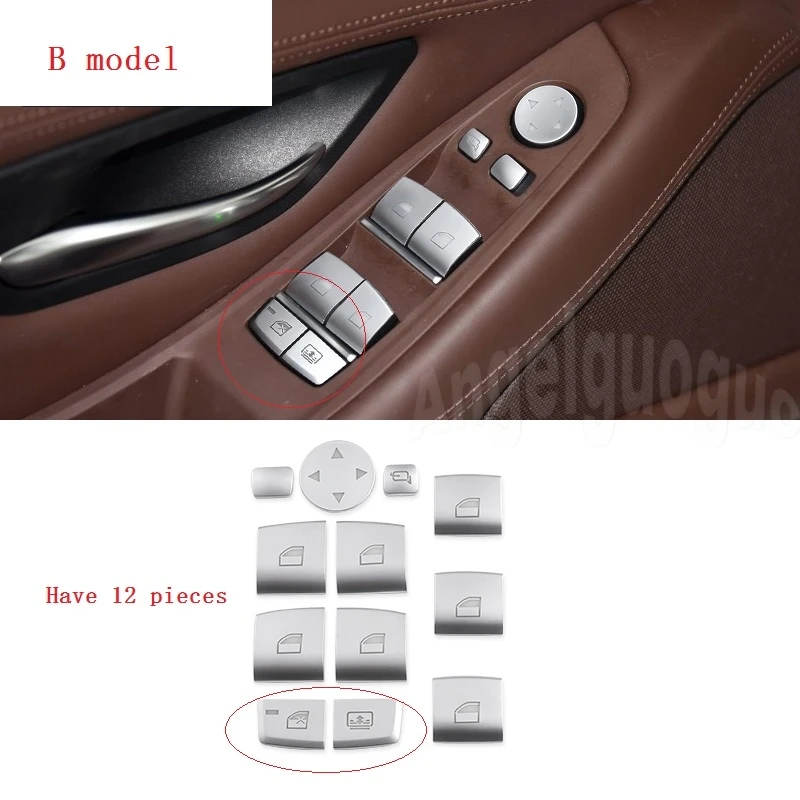 Angelguoguo Automobilio Lango stiklo pakėlimo mygtuką, Apdailos Dangtelio lipdukas BMW X1 /X3 /X4 /X6 /X5 / 1 2 3 5 7 serijos automobilių stilius