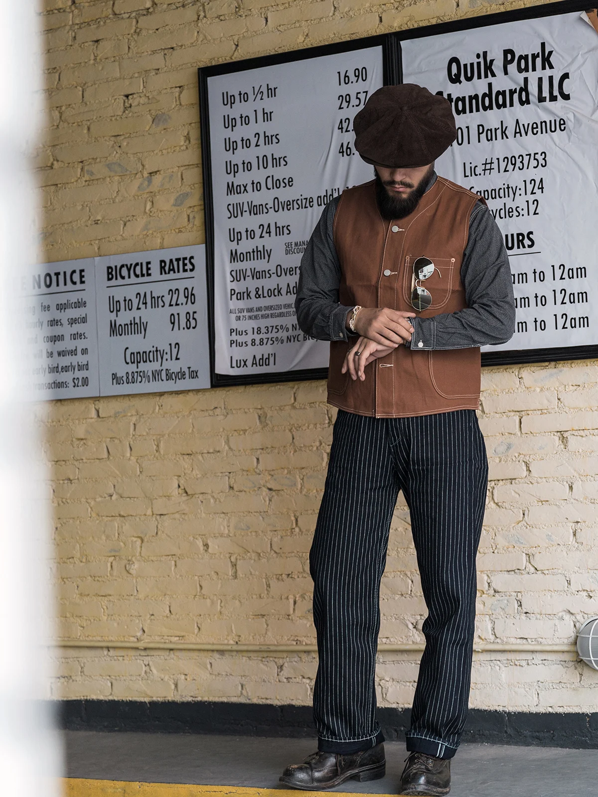 Bronson Druskos ir Pipirų Darbo Vintage Marškinėliai vyriški Pradžioje darbo drabužiai Atsitiktinis Workshirt