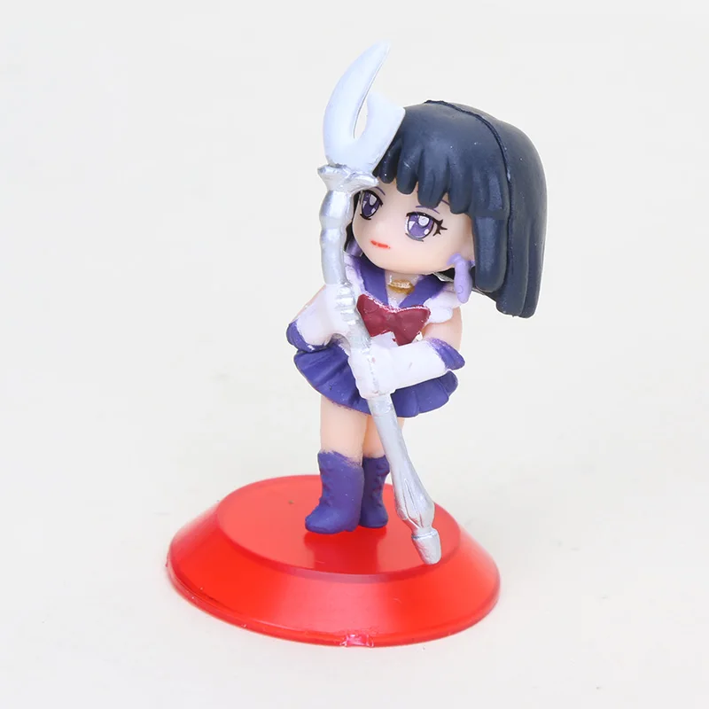 5vnt/set Q Vizija Sailor Moon Usagi Tsukino Čiba Mamoru Chibiusa PVC figūrėlių, žaislinių 5cm