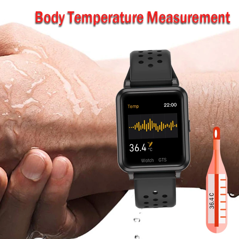 P29 Smart Watch Vyrų Kūno Temperatūros Matavimas, Širdies ritmo Fitness Tracker Smart Laikrodis Moterims GTS Smartwatch už Xiaomi