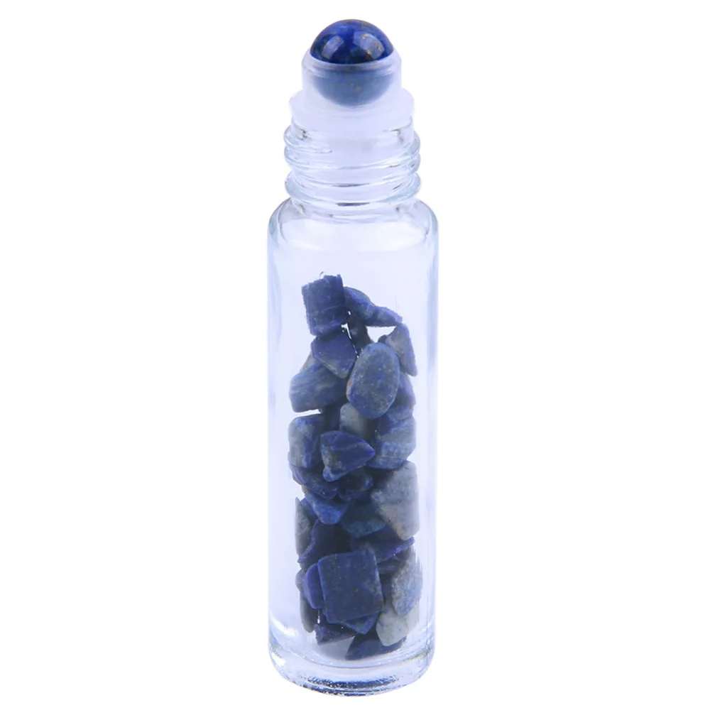 Natūralių Pusbrangių Akmenų Roller Ball eterinis Aliejus Brangakmenio Roller Butelį skaidraus Stiklo 10 ml Gydymo Kristalų Lustai su Bžūp 1pc
