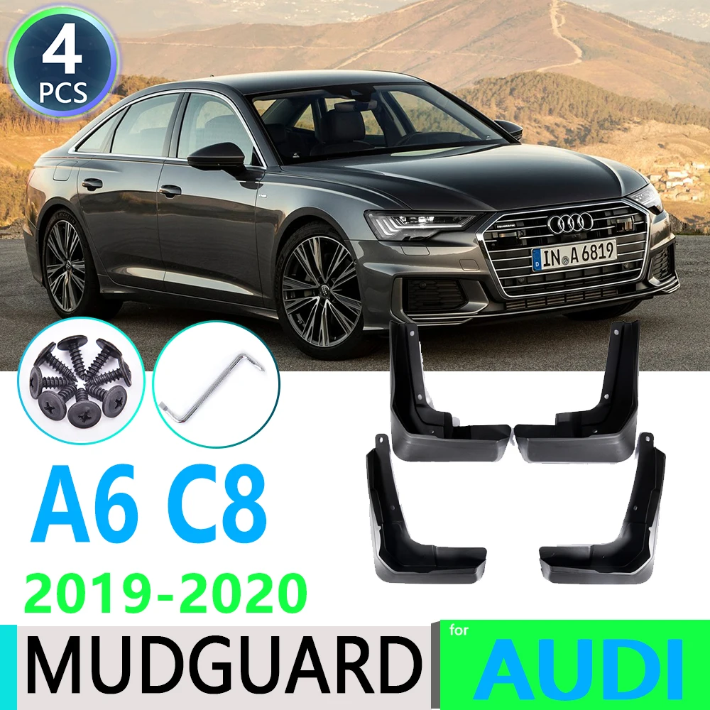 Audi A6 Sedanas S-Line Sport C8 2019~2020 Automobilio Sparnas Mudguard Purvo Atvartais Guard Splash Atvartu, Automobilių Reikmenys