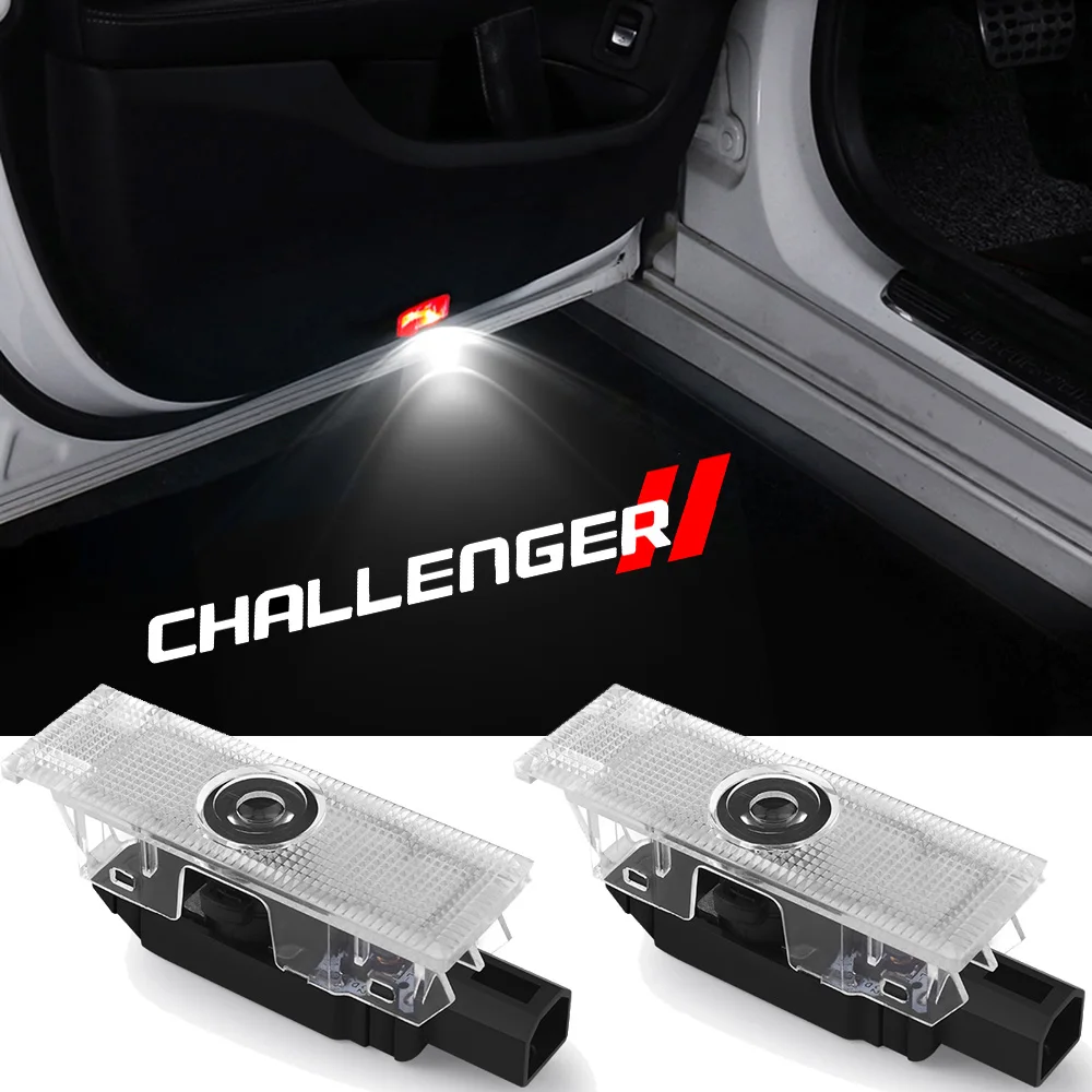 2-4 vnt. LED Automobilio Duris Šviesos Projektorius Logotipas Ženklelis Šešėlis Dvasios Sveiki atvykę Šviesos Dodge Challenger SRT Demonas Įkroviklis Automobilių Stilius