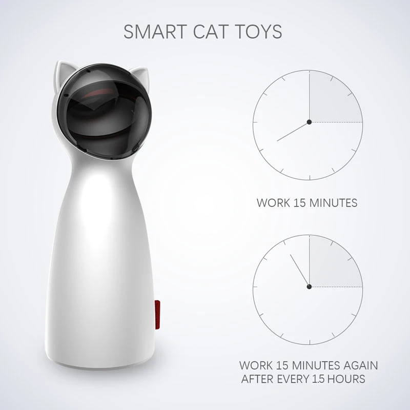 Automatinis Katė Žaislas kibinimas lazerio LED kačių žaislai kačiukas Interaktyvios Mokymo Linksmas Žaislas Multi-Kampas Reguliuojamas USB Mokestis