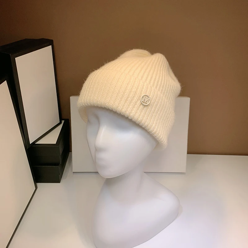 Moterų žiemos skrybėlę megzti vilnos beanies moterų mados skullies atsitiktinis lauko slidinėjimo kepurės storos šiltos kepurės moterims
