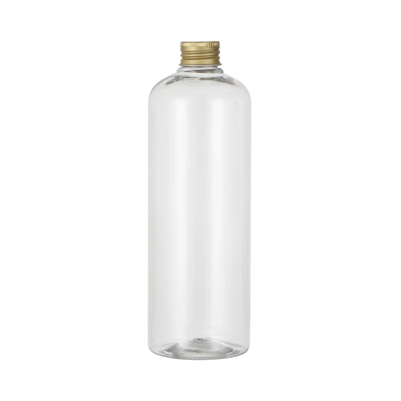 500ml X 20 Skaidrus Tuščias Butelis Su Aukso, Sidabro, Aliuminio Užsukamu Daugkartiniai Kosmetikos Butelis Losjonas Kremas Plastikinių Butelių