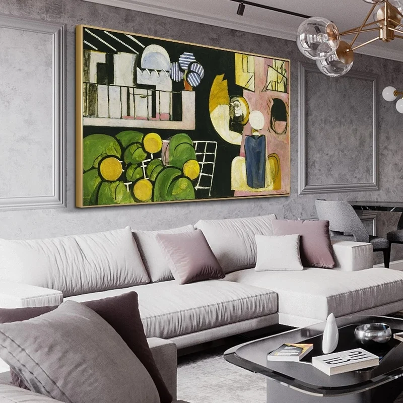 Šokių pagal Henri Matisse Abstrakčios Drobės, Paveikslai Ant Sienų, Menas, Plakatų Ir grafikos Fauvism Meno Nuotraukas Kambarį
