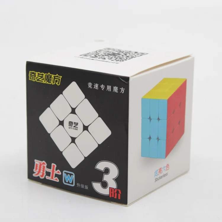 QiYi Kariai W 3x3x3 anglies pluošto Professional Magic Cube Konkurencijos 3x3 Greičio Įspūdį Kubeliai Žaislai Vaikams, Vaikai-Geriausia Dovana