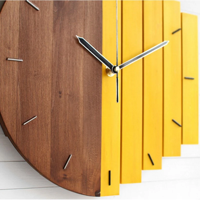 Medinės Sienos Laikrodį, Modernus Dizainas, Vintage Kaimiškas Skurdus Laikrodis Ramioje Meno Žiūrėti Namų Puošybai