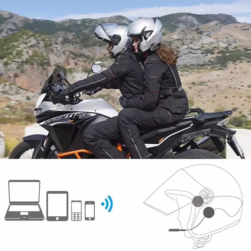 Motociklo Jojimo Šalmas laisvų Rankų Ausinės 4.1+ EDR Bluetooth Ausinių Anti-trukdžių Motociklo Priedai