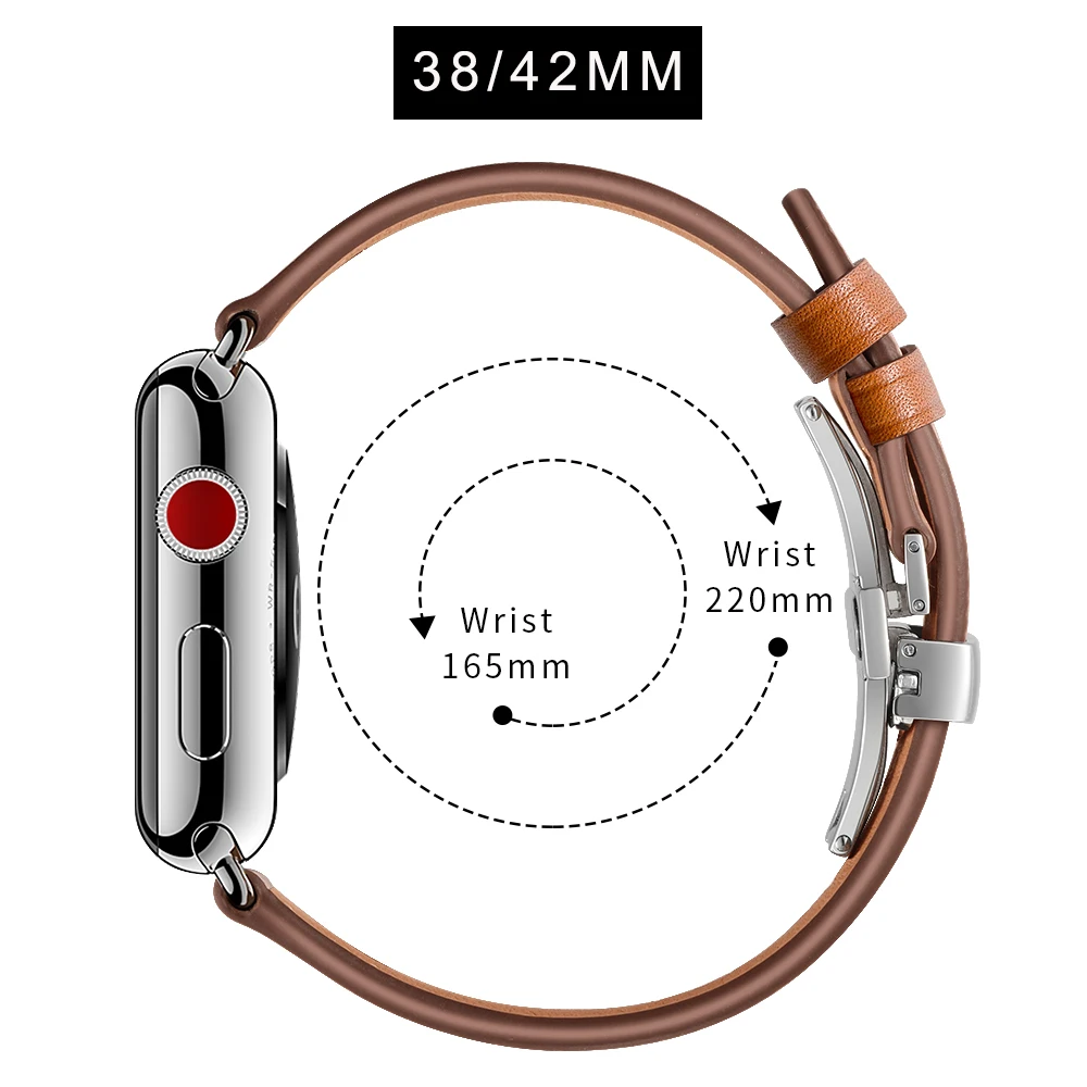 BEAFIRY Drugelis Sagtis Dirželis Juostos iwatch 5 40mm 44mm natūralios Odos Watchband Apple Žiūrėti 4/3/2/1 38mm 42mm Apyrankė