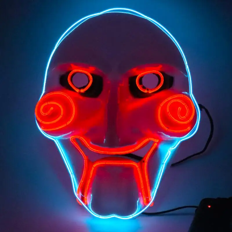 Helovinas Kaukės LED Šviesos Žėrintis Cosplay Siaubo Joker Kaukė Rėkti Kaukolė Predator Kaukė Helovinas Maskuotis Šalis Kaukės