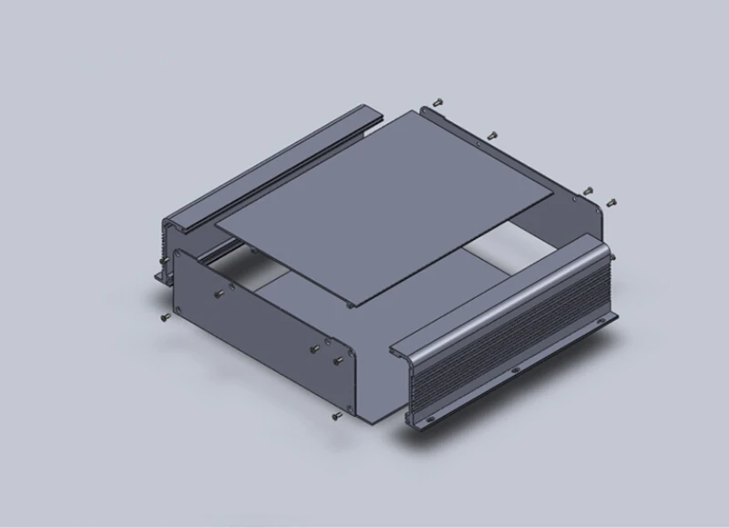 1 gabalas Aliuminio dėžutės, talpyklos atveju pasidaryk pats pcb prietaisų dėžutė elektroninis projektas talpyklos