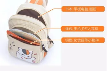 1 gabalas, Anime, Manga Natsume Yuujinchou Kuprinė Drobės Pečių Maišą, Vaikai Schoolbags Unisex Drobės Anime Kelionės Krepšys