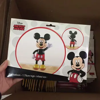 175Cm Didelių 3D Mickey Minnie Mouse Folija Balionas Gimtadienio Raudona Rožinė Mėlyna Nuolatinis Dekoracijas, Animacinių filmų Vaikams, Žaislai, Kūdikių Dušas
