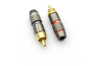 50pcs aukštos kokybės Vario RCA Plug litavimas, Garso ir Vaizdo jungtis