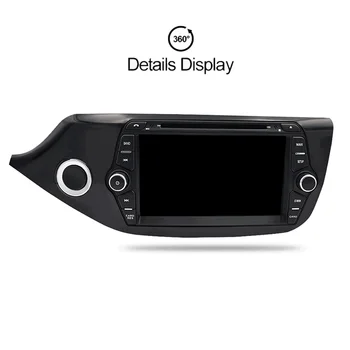 Android 9.1 Car DVD GPS Glonass Navigacijos įrenginys Kia Ceed 2013 Auto RDS Radijo Garso ir Vaizdo Stereo multimedia player