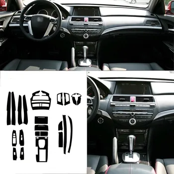 Automobilių Stiliaus Naujas 3D Anglies Pluošto Automobilio Salono Konsolė Spalvų Kaita, Liejimo Lipdukas Lipdukai Honda Accord 8