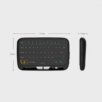 Belaidė klaviatūra H18 Nešiojamas Mini Touchpad Klaviatūra клавиатура Belaidžio Oro Klaviatūros ir Pelės 