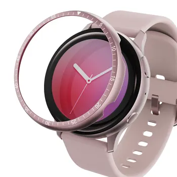 Klasikinis Bezel Žiedas Dangtelis Skirtas Samsung Galaxy Žiūrėti Aktyvios 2 44mm 40mm Smartwatch Surinkite Lipnia Anti Nulio apsauga metalo atveju