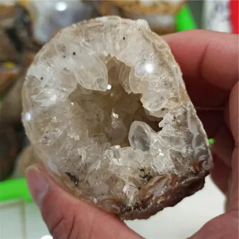 Natūralus Agatas Geode Kvarco Kristalų Sankaupos Mineralų Reiki Healing Kristalų Namų Puošybai
