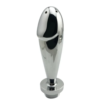 Naujas didelis dizaino dušą metalo klizma švirkštų dušas valymo galvutė analinis butt plug gėjų antgaliai patarimas gėjų sekso žaislas vyrams, moterims
