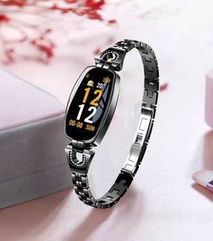 Naujas Prabangus H8 Protingas Smart Laikrodis atsparus Vandeniui Moterų Skaitmeninis Smartwatch Ponios Širdies Nančius Pedometer 
