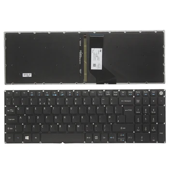 NAUJAS UK nešiojamojo kompiuterio Klaviatūra Acer Aspire V15 T5000 N15Q1 N15W7 N15W6 N15Q12 N15Q1 N15W1 N15W2 JK juoda klaviatūra su Apšvietimu
