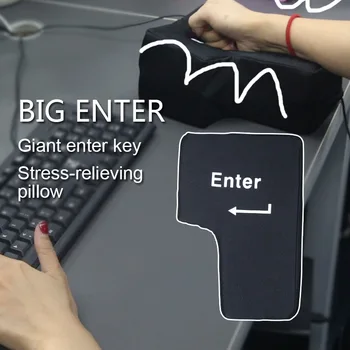 Naujovė Ventiliacijos Žaislai Didelis USB Klavišą Enter Anti Stresas Išskleidimo Mygtuką Kompiuterio, Bet Ventiliacijos Pagalvės Mygtuką Darbalaukio Pagalvę 