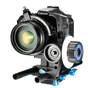 Neewer Atlikite Sufokusuoti Vieną 15mm Gnybtas prie žaibolaidžio,Adjustbale Pavarų Žiedas Diržo VEIDRODINIŲ Fotoaparatų/DV/Kamera/Kino/Video Kameros