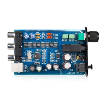 Nobsound Mini HiFi Garso plokštė VPK TDA1387 8X USB Garso Dekodavimo Ausinių Stiprintuvo DTS/AC3 Bendraašius Optinis Skaitmeninis Išėjimas