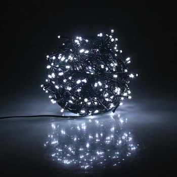 Žalia Kabelis 10M, 100 LED String AC220V šviesos Šventė apšvietimo Naujųjų Metų Kalėdų Vestuves Apdailos LED String Žibintai